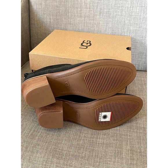 NIB UGG Kingsburg Black Waterproof Suede Western - Picture 8 of 10